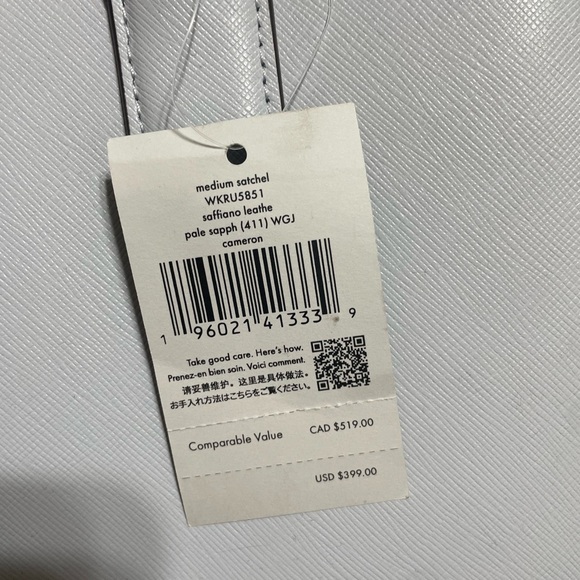 Kate Spade medium satchel pale blue - Picture 7 of 10